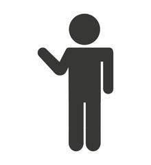 man male silhouette isolated icon
