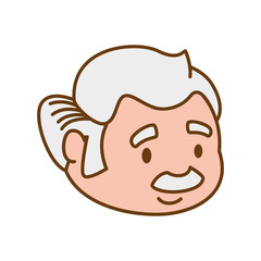 grandfather old person man male icon. Isolated and flat illustration. Vector graphic