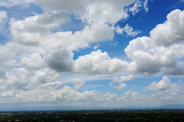 Fototapeta na wymiar cloudy on dramatic sky