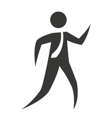 business man male silhouette isolated icon