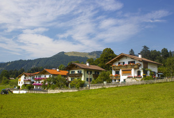 Fototapeta na wymiar Kössen in Alps, Austria