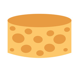 cheese piece isolated icon