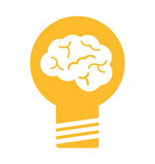 bulb light business isolated icon