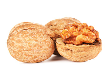 Dried Walnuts Isolated