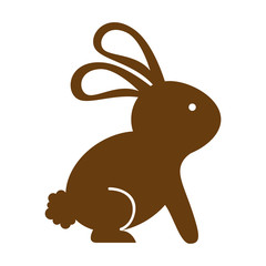 cute rabbit isolated icon design