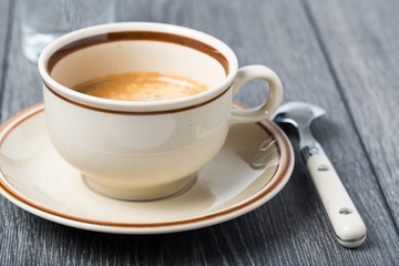 Coffee cup with espresso