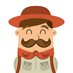 man scout mustache icon