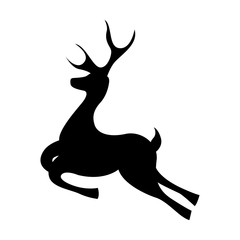 deer reindeer isolated icon