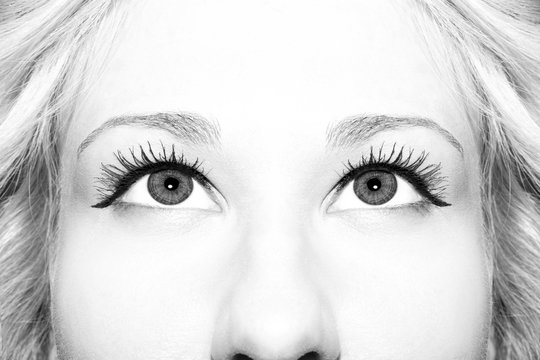Beautiful insightful look woman's eyes