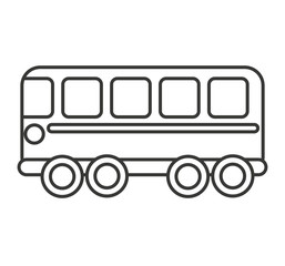 bus school toy icon