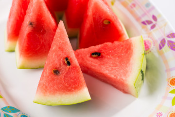 Watermelon on a plate