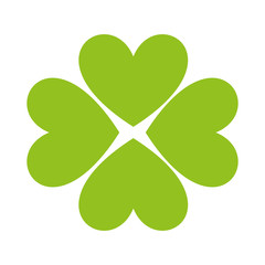 clover leaf luck saint patrick icon