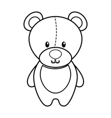 Obraz na płótnie Canvas bear teddy toy icon