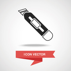 Utility knife icon