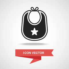 Baby bib icon