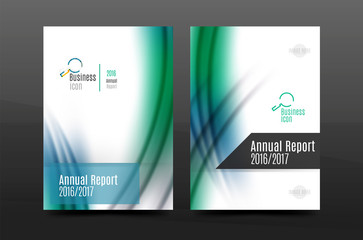A4 size annual report business flyer cover