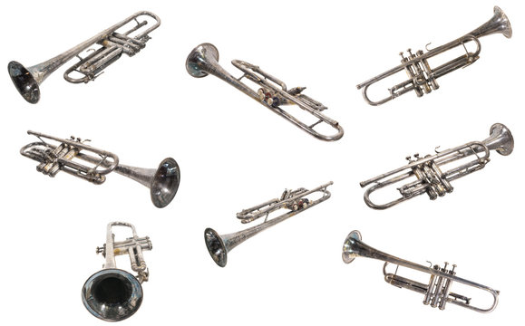 schöne alte antike trompete