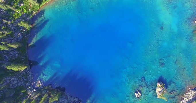 Aerial 4k - Lago Saoseo - Val di Campo (CH) 