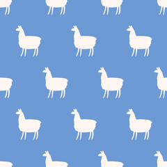 seamless alpaca  pattern