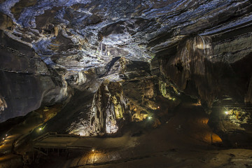 Deep inside the Sudwala Caves in South Africa