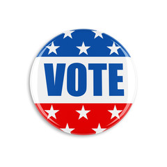 3d usa vote button