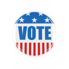 3d usa vote button