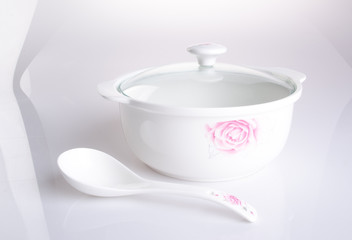 pot. casserole on the background. casserole pot on the backgroun