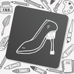 High-heeled shoes doodle