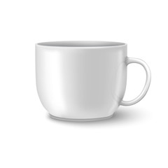 photorealistic white cup