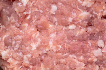 Minced pork closeup