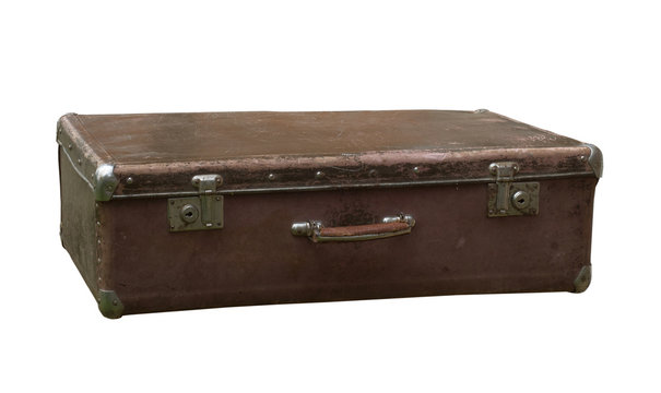  leather suitcase