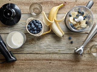 ingredients for making smoothie