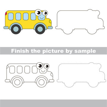 Bus. Drawing worksheet.