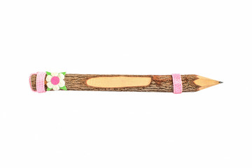 Pencil on white background