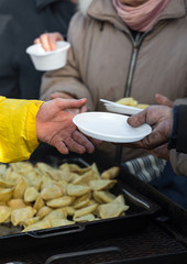 Warm food for the poor and homeless