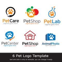 Pet Logo Template Design Vector