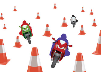 percorso ad ostacoli motociclismo