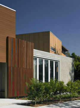 Exterior of a modern house