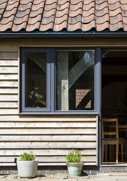 View through doorway 