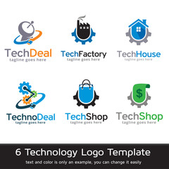 Fototapeta na wymiar Technology Logo Template Design Vector
