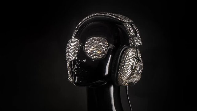 bling bling diamond mannequin head