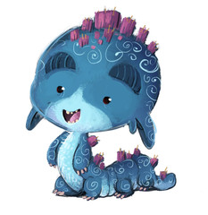 alien azul