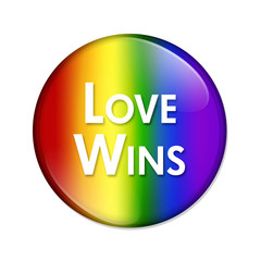 LGBT Love Wins Button