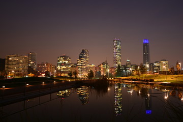 Obraz premium sunset clouds in Santiago Chile
