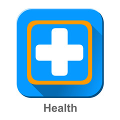 Fototapeta premium health blue icon