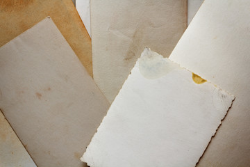 Sheets of old paper for background