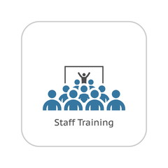 Training Icon. Flat Design.