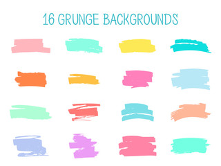 Grunge backgrounds, vector set.