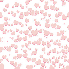 valentine pattern red small heart