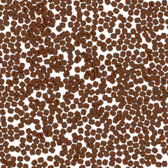 Seamless pattern with coffe made in vector